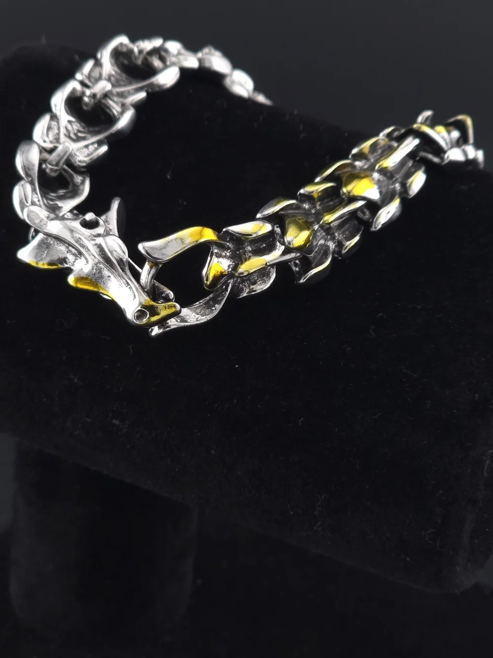 1 Piece  Men’s Link Bracelet - Silver ,Alternative Gold&silver And Gold